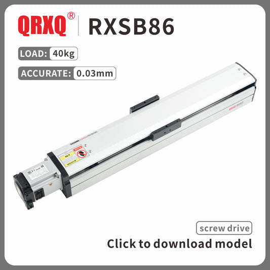 RXSB86 linear guide semi-enclosed ball screw precision linear module load 40kg