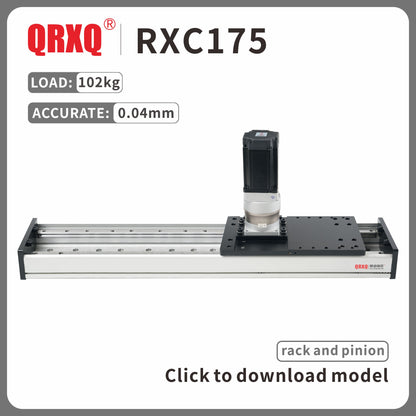 RXC175 rack and pinion module wide double rail precision moving linear guide linear slide large load 100KG