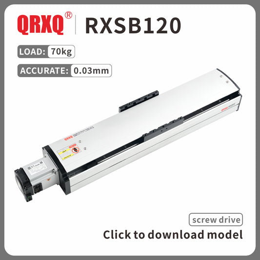 RXSB120 linear guide semi-enclosed ball screw precision linear module load 60kg