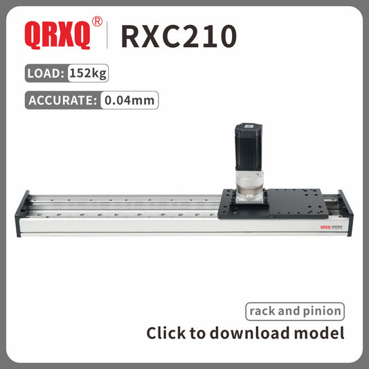 RXC210 rack and pinion module wide double rail precision moving linear guide linear slide large load 150KG